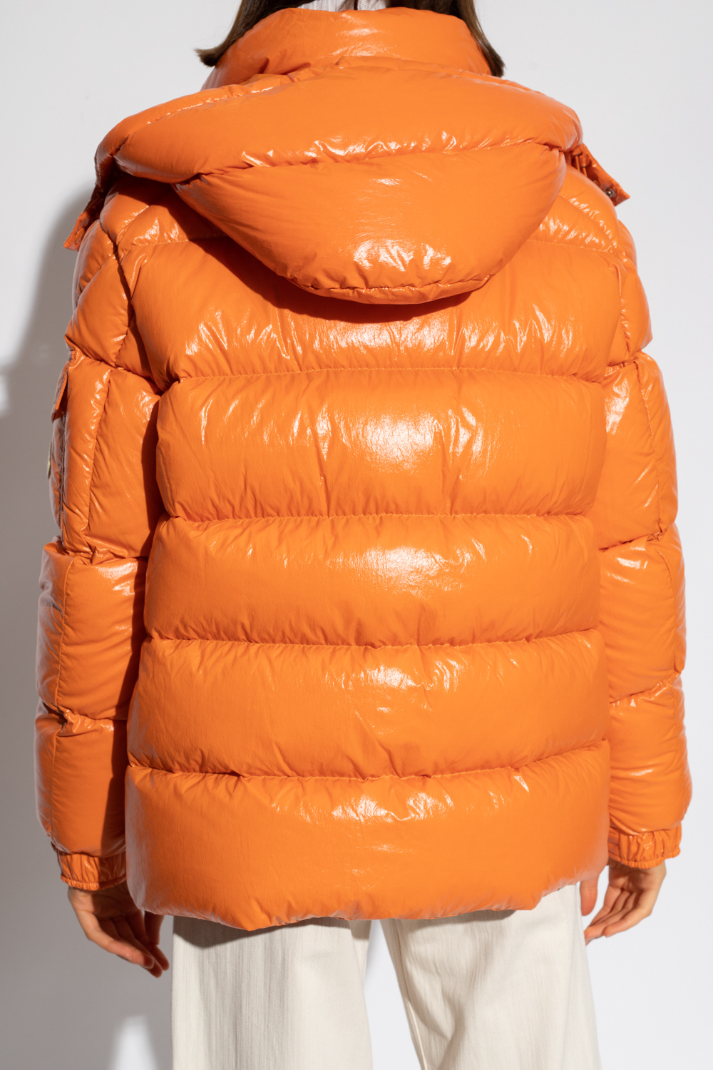 Orange Down jet jacket from 'MONCLER 70th ANNIVERSARY